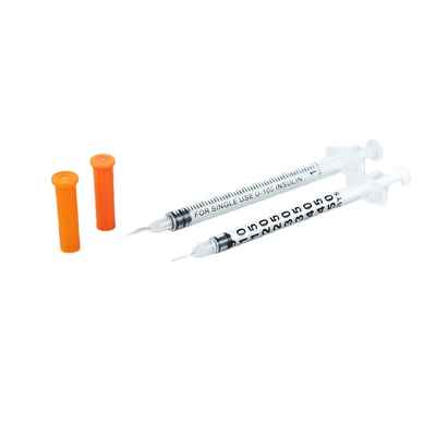 ISO CE аттестовал медицинский стерильный устранимый шприц инсулина шприца 0.3ml 0.5ml 1ml