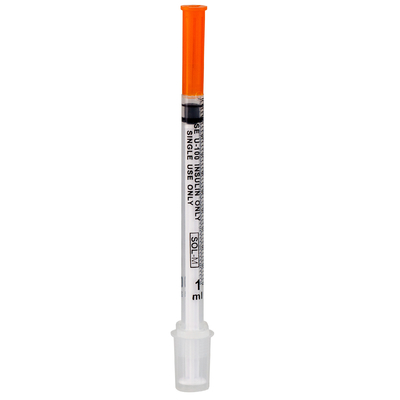 CE ISO Disposable Medical Products Insulin Syringe 29g 30g With PE Blister Package